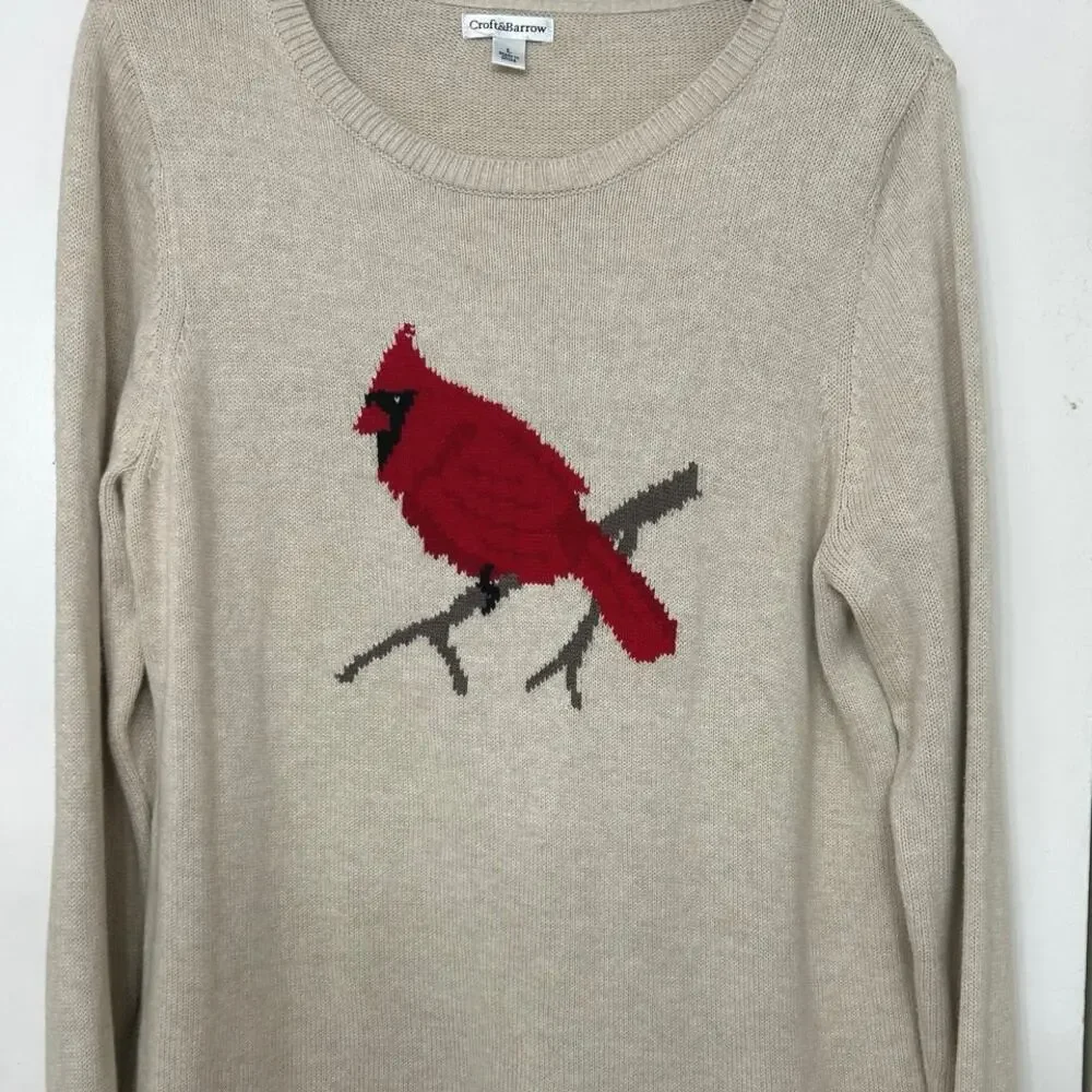 croft & barrow cardinal bird